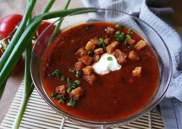Томатный суп из 3-х ингредиентов, можно даже сделать закатку на зиму