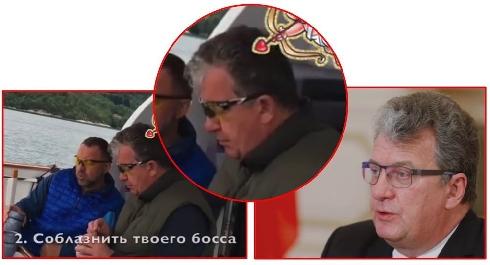 Олег Дерипаска и Сергей Приходько на яхте