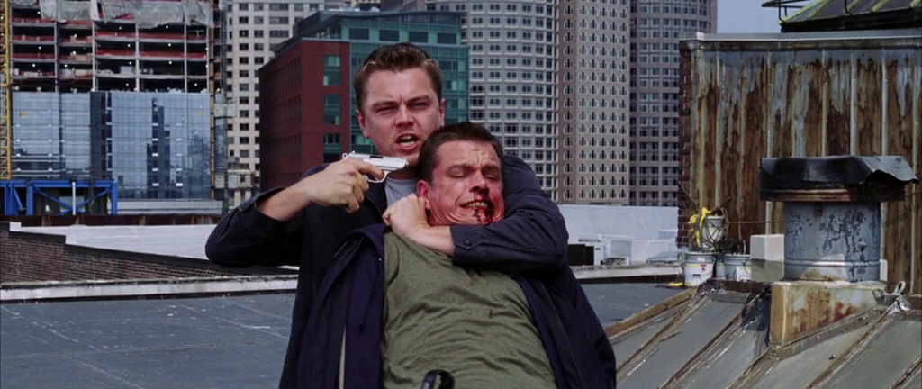 Скорсезе. Сцена в исполнении Мэта Дэймона и Лео ди Каприо