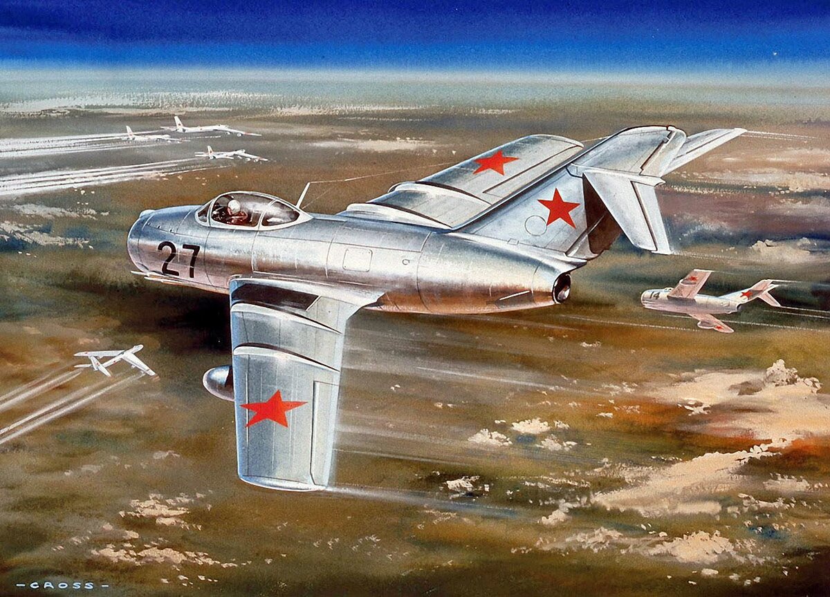 Как нарисовать советский истребитель - 91 фото