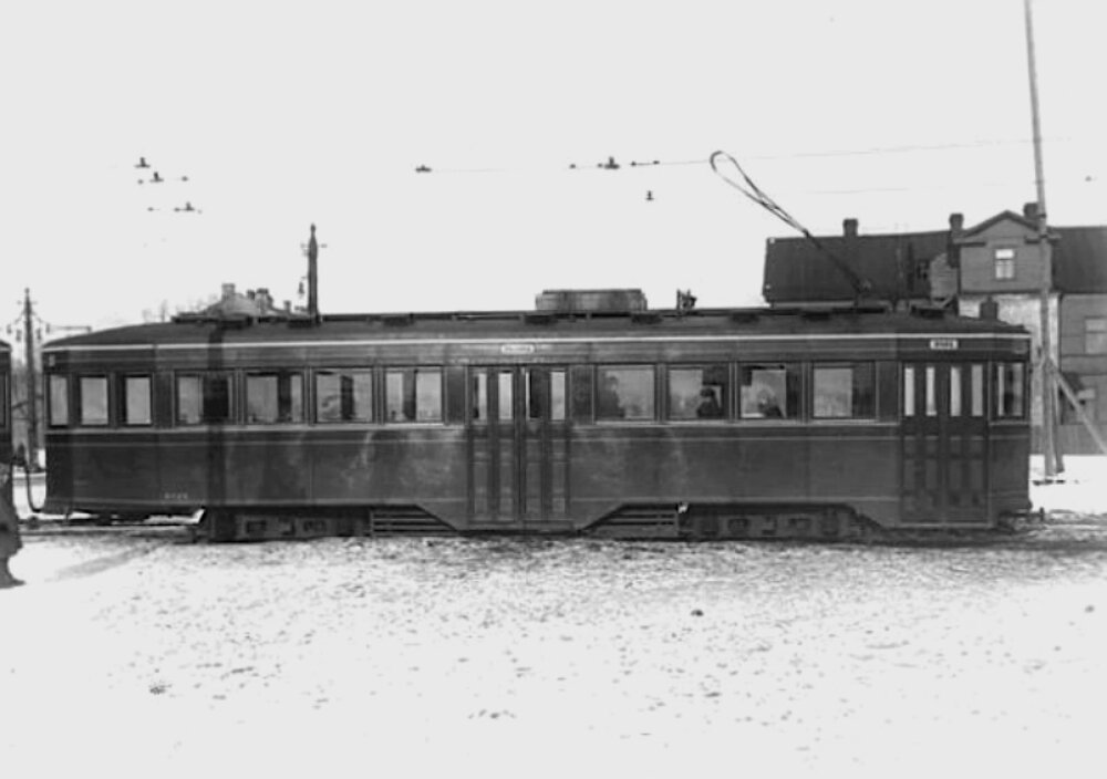 1933-1940 гг.  трамвайная станция на месте современной Красногвардейской площади (Источник фото: сайт Pastvu.com, http://vkontakte.ru/club998865)