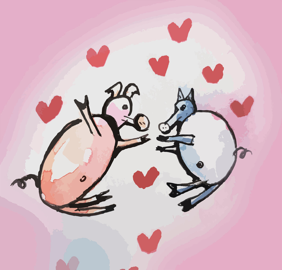 Вот такая красота, хрю-хрю, хруа-хруа говорит французская хрюша.