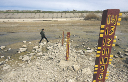 Все, что осталось на сегодня от Северо-Крымского канала на полуострове. Фото Reuters