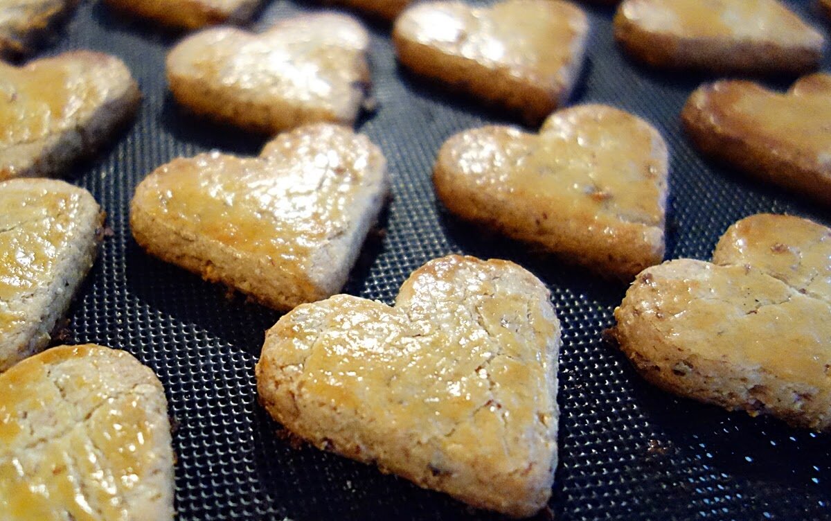 Снежинки миндальное печенье