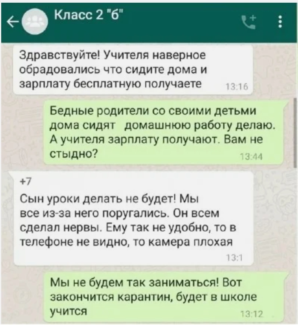 Смешные объявления в родительском чате во время дистанционного обучения  детей | Ирония судьбы | Дзен