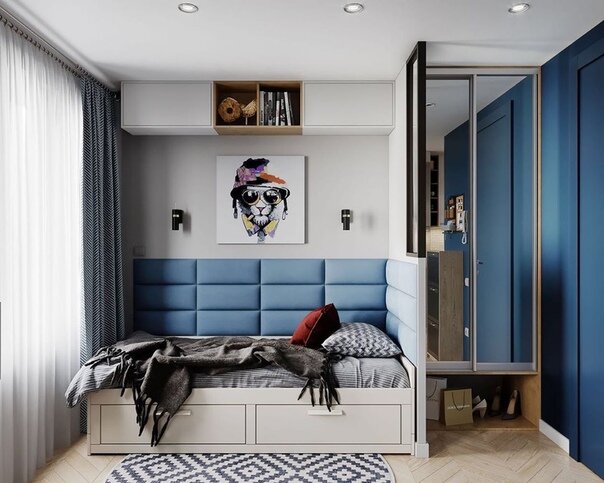 Гостиная и спальная зоны