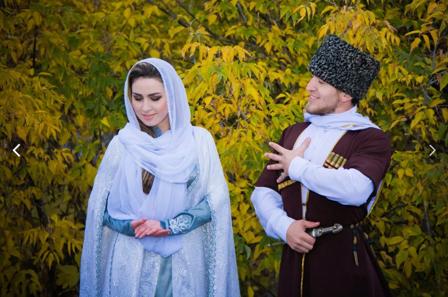 Красивая чеченская пара