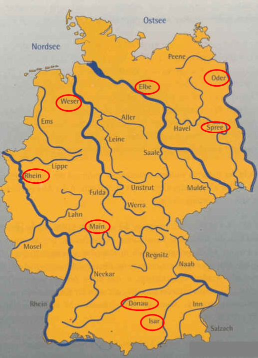 Реки Германии, взято с Яндекс.Картинки