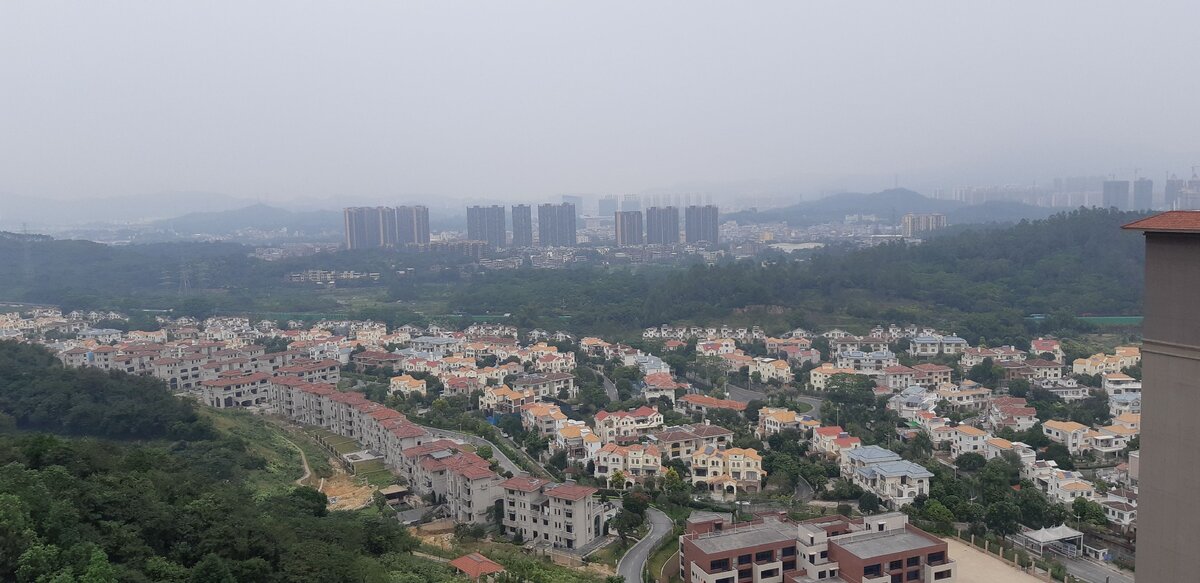 Пригород Гуанчжоу в конце ноября. Тепло и влажно! И конечно китайский смог, куда же без него?! Фото из личного архива