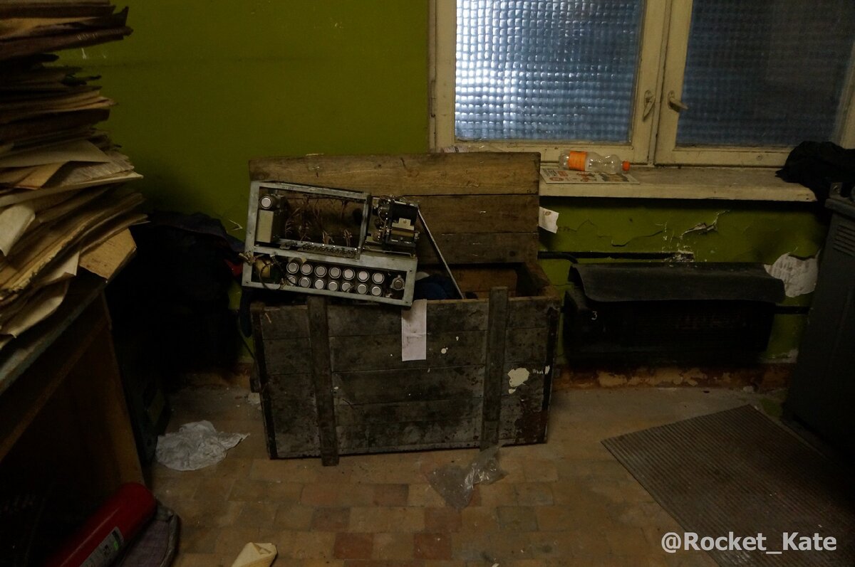 Внутри заброшенного радара в Подмосковном г.Фрязино. Первый этаж