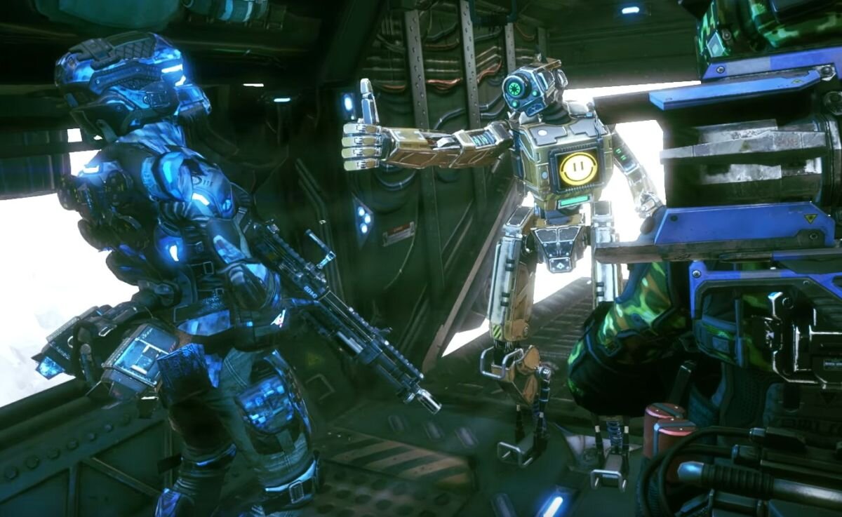 В titanfall 2 присутствовала фракция "Звездный час Марвина - МРВН", при выборе которой, вы работали под командованием одного из роботов. 