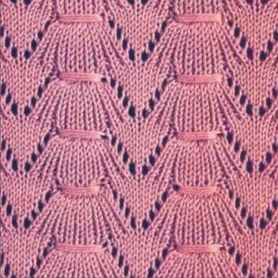 Листайте галерею, за картинкой - схема узора