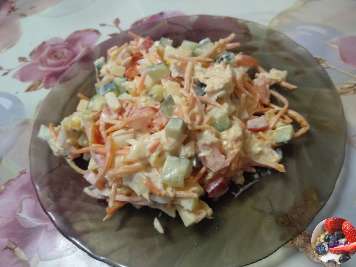 салат из куриной грудки