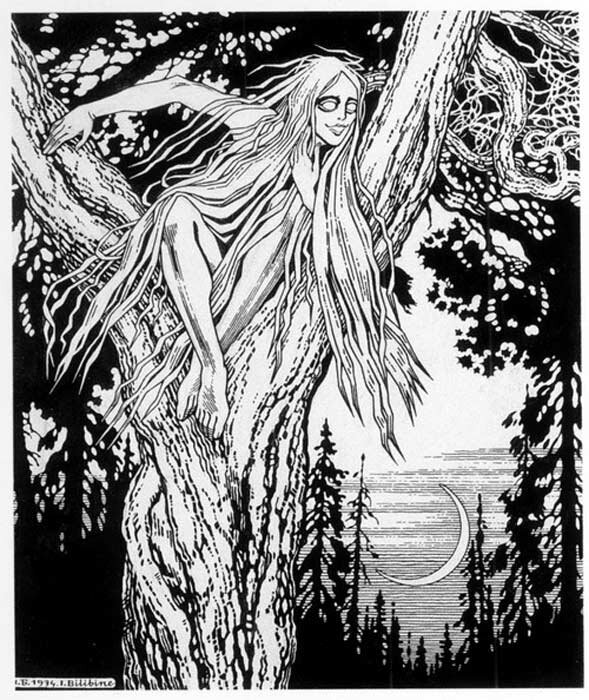 «Русалка» Ивана Билибина, 1934 год. (Общественное Достояние)