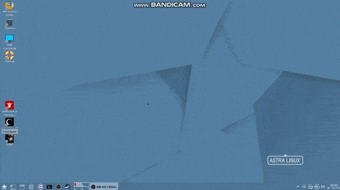 Запуск игры  Shadow of the Tomb Raider на Астра Линукс под Steam (GIF видео).