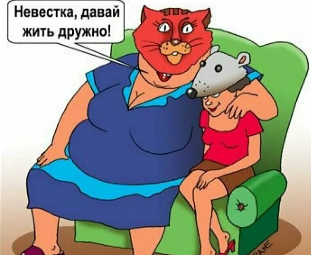 Прикольные картинки про свекровь