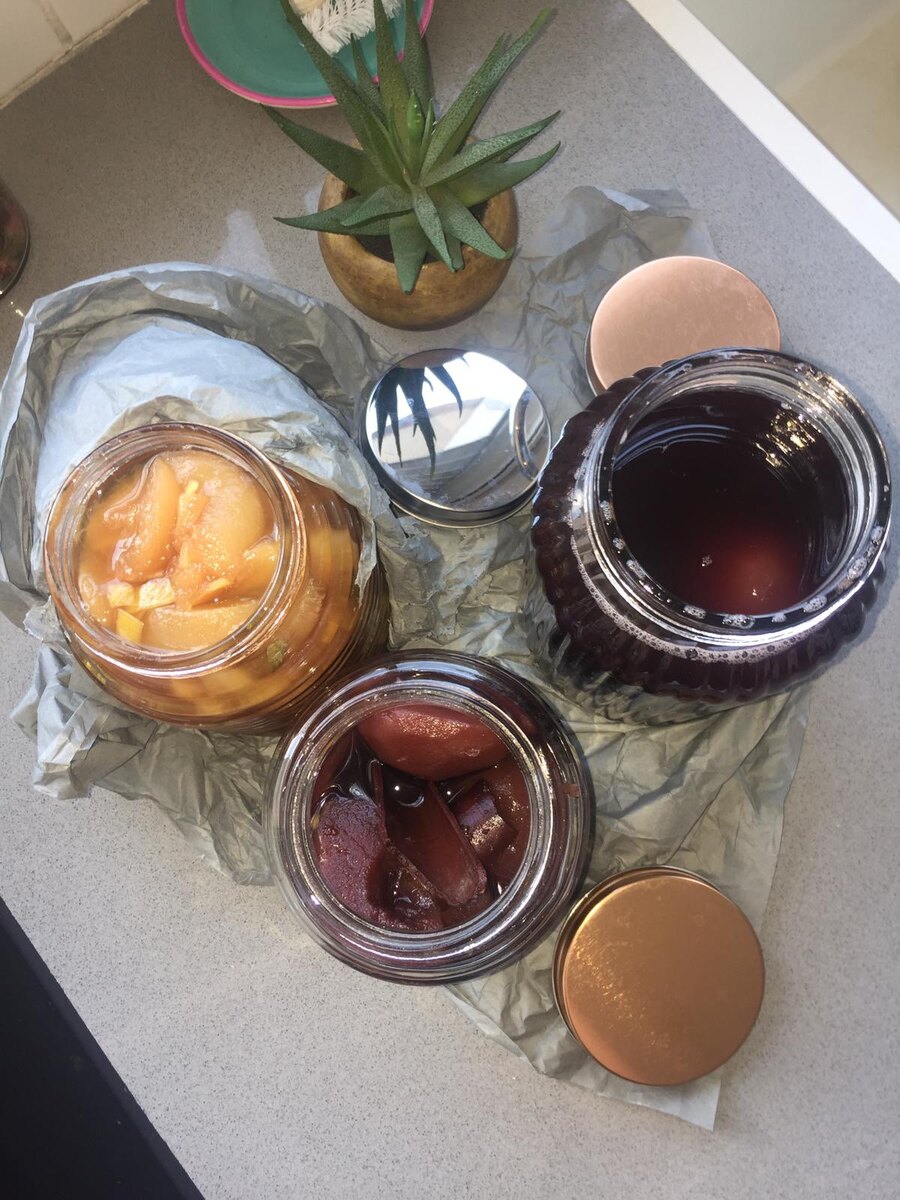 Персиковый и грушевый деликатес