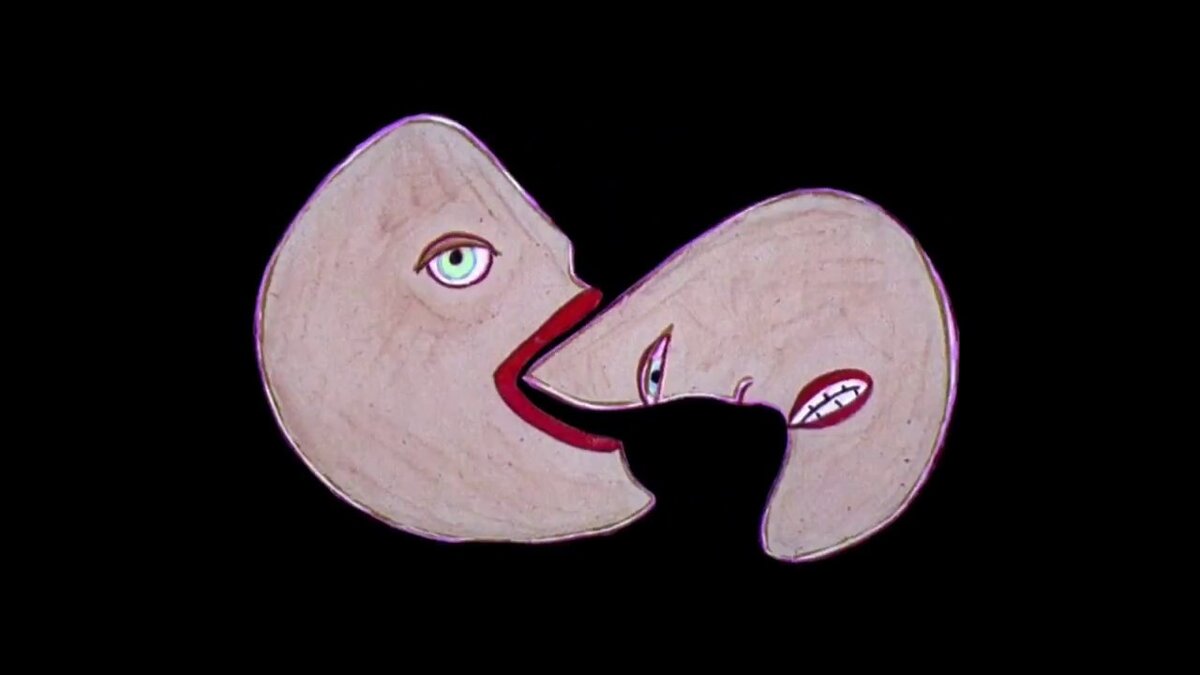 Иллюстрация к мифу о половинках из мюзикла "Хэдвиг и злосчастный дюйм"