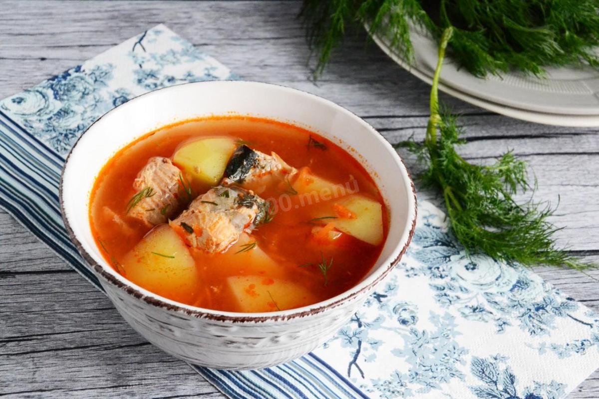 Суп с консервой рыбной и рисом и картошкой рецепт с фото пошагово