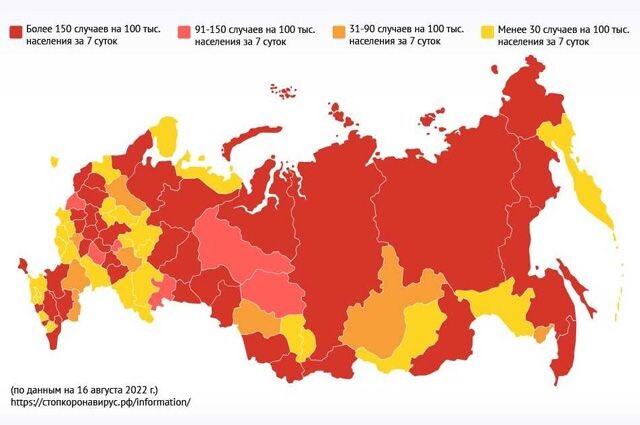    Ситуация с COVID-19 в регионах. Инфографика