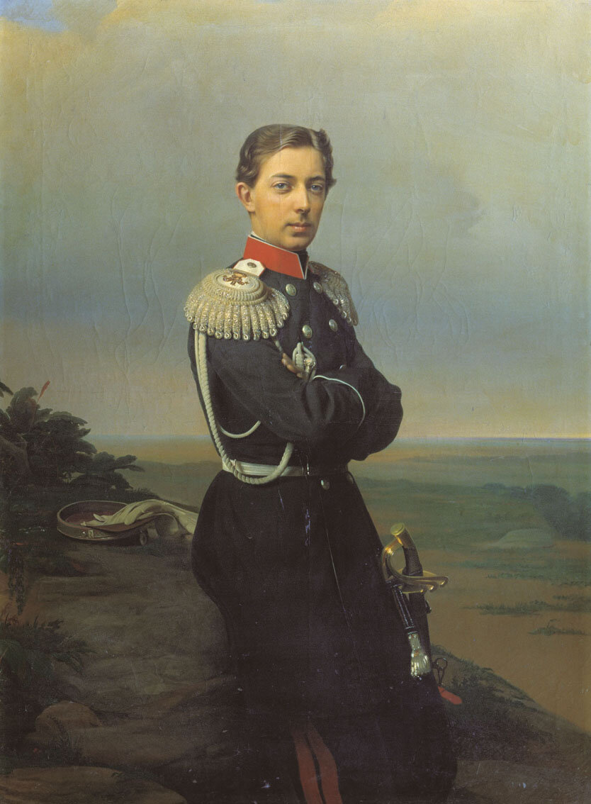 Портрет великого князя Николая Александровича. Сергей Зарянко, 1860-е. 