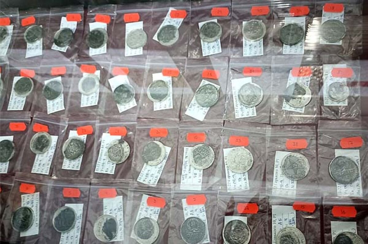    Серебряные монеты, найденные в центре города, передали Пермскому краеведческому музею.
