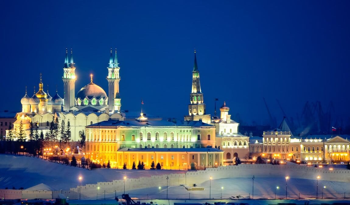 Ночной вид на Казань