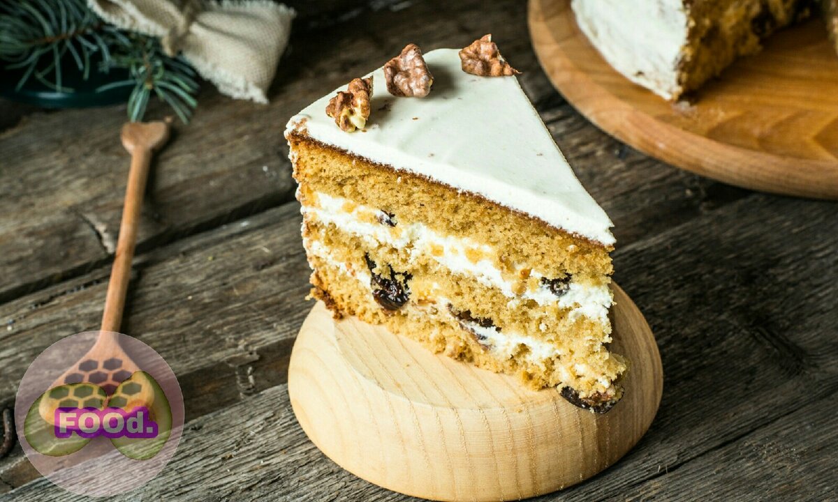 Полезный торт с грецкими орехами!