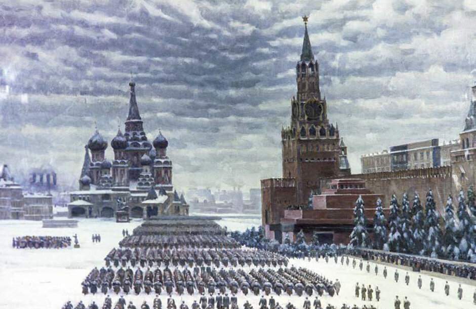 Художник Константин Юон, "Парад на Красной площади 7 ноября 1941"/РИА Новости