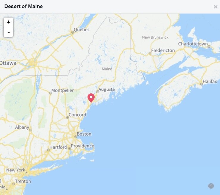 Здесь находится пустыня штата Мэн