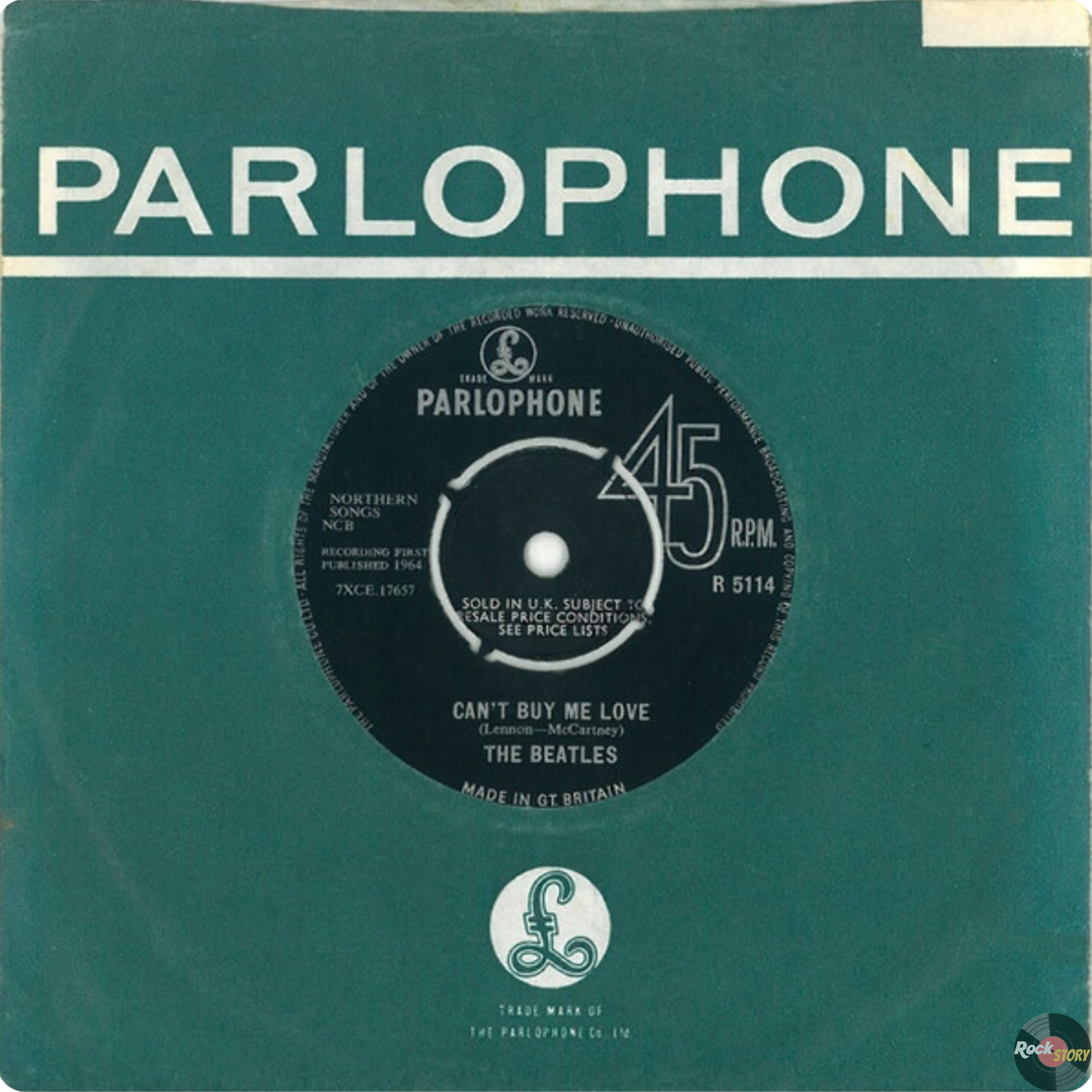 На фотографии: британское издание на Parlophone‎, ‎сингла Can't Buy Me Love / You Can't Do That группы The Beatles