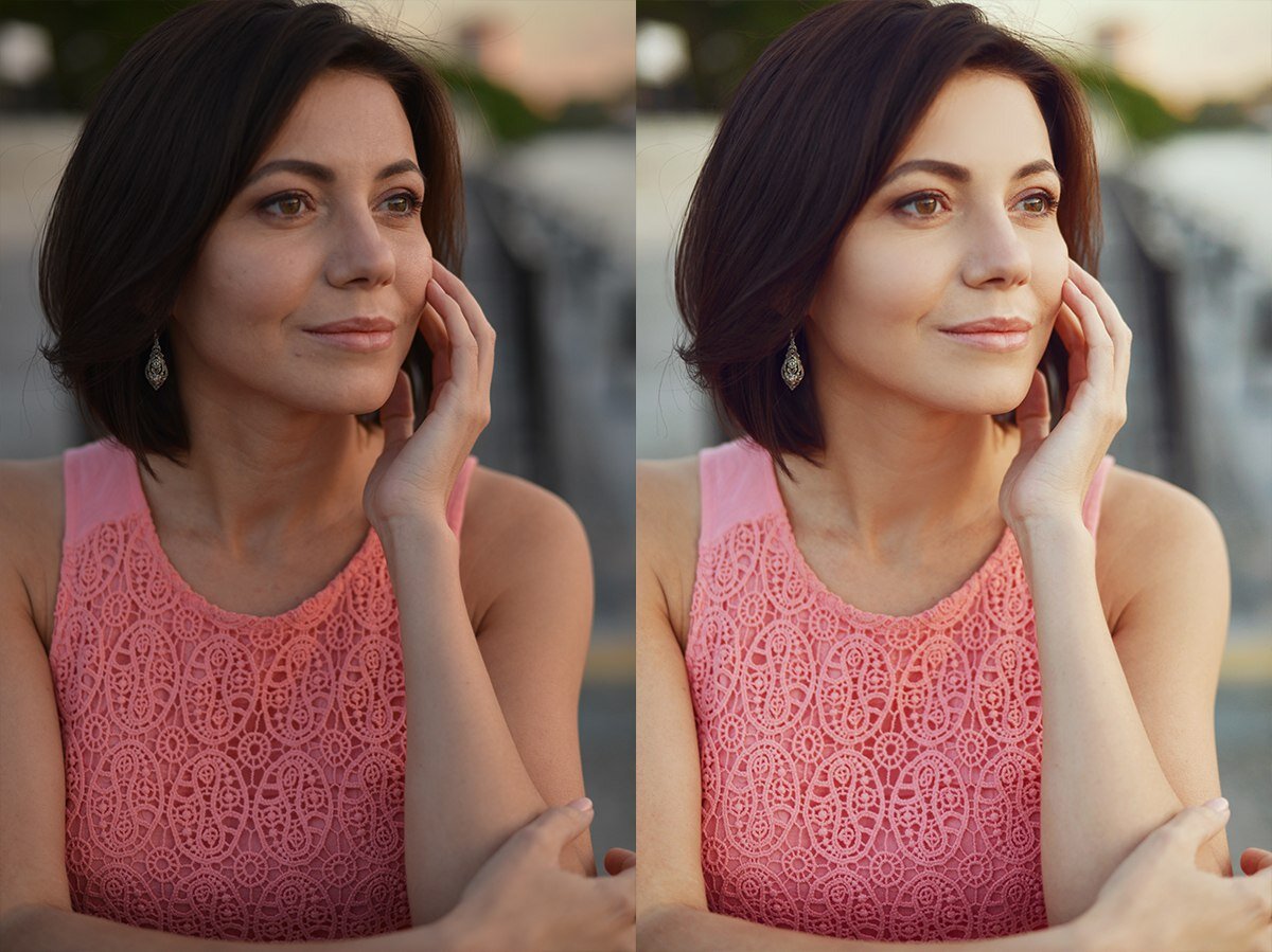 цветокоррекция и ретушь кожи