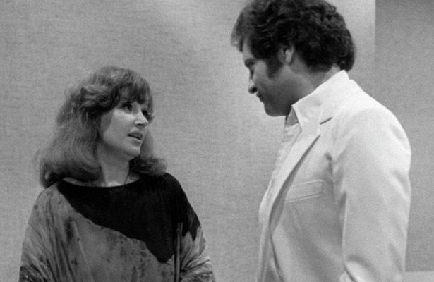 Алла Пугачёва и Джо Дассен на открытии отеля "Космос", 1980 г. Фото: Владимир Богатырев / РИА «Новости».