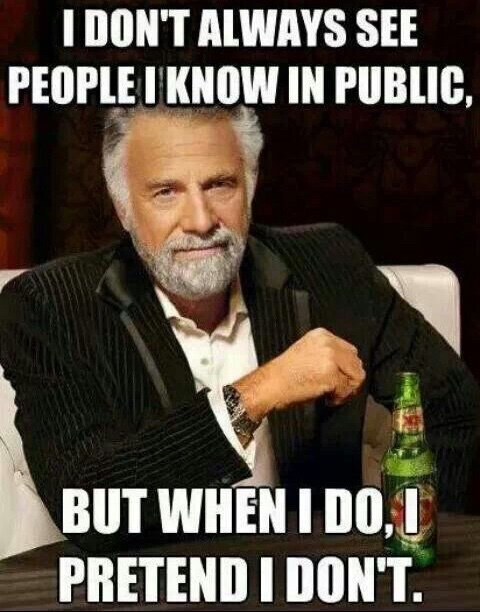 Когда не поздоровался со знакомым человеком.