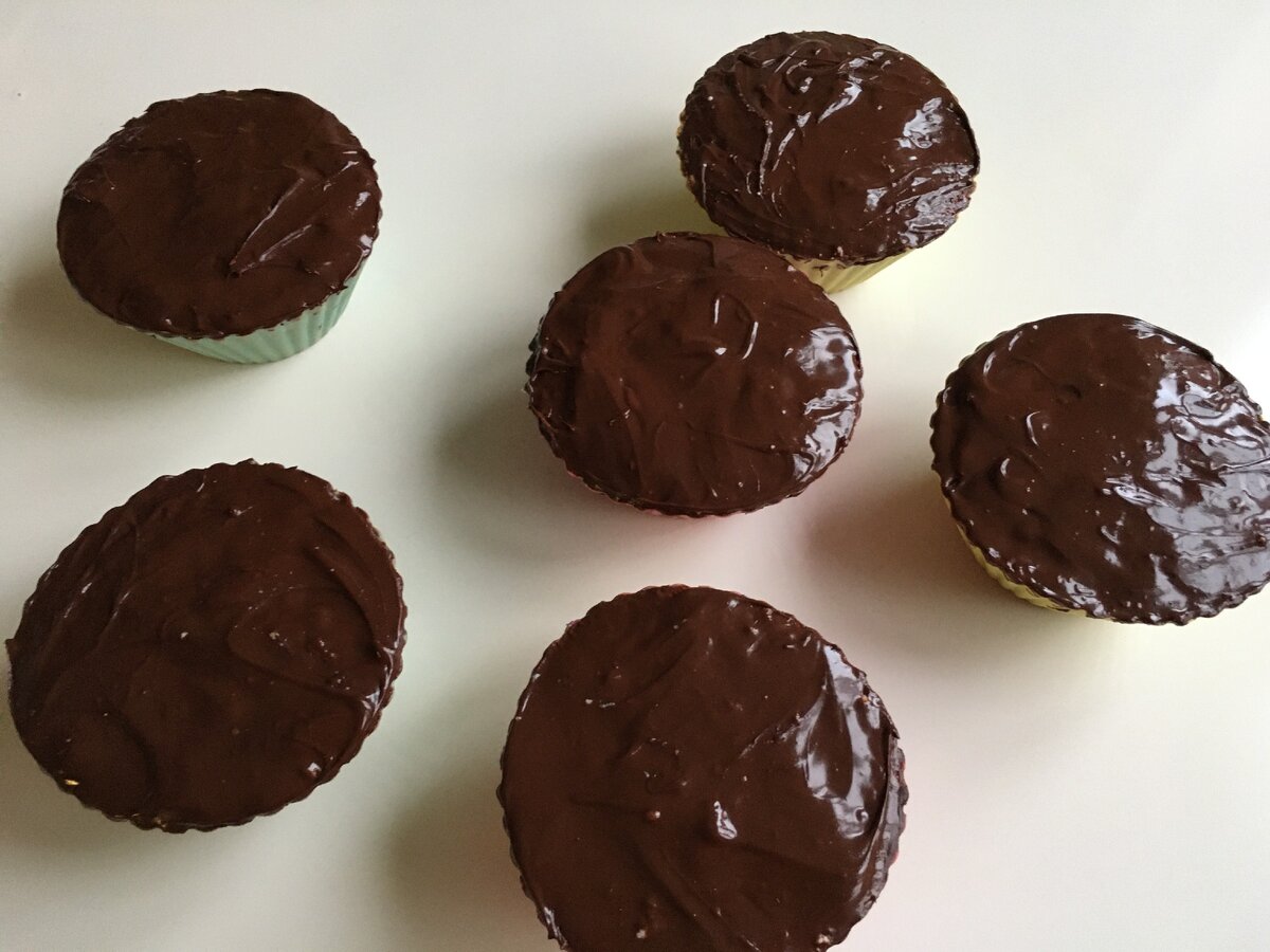 Покрыли шоколадом.