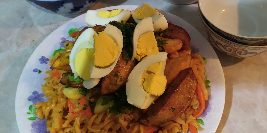 Плов из макарон: проще не бывает, но очень вкусно!