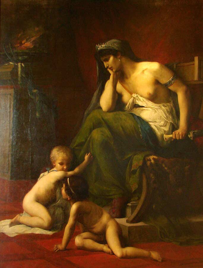 Генри Клаггман "Медея с детьми" (1868)