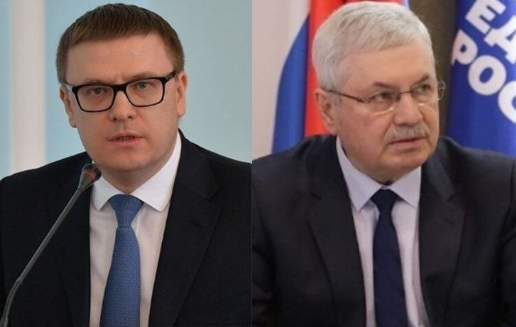 На фото: Алексей Текслер, Владимир Мякуш (коллаж)