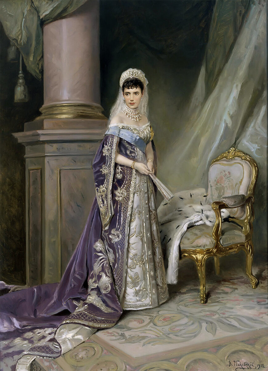 Портрет императрицы Марии Федоровны. В. Маковский, 1912