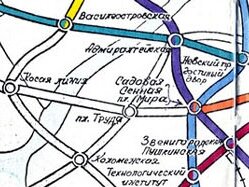 Схема метро театральная