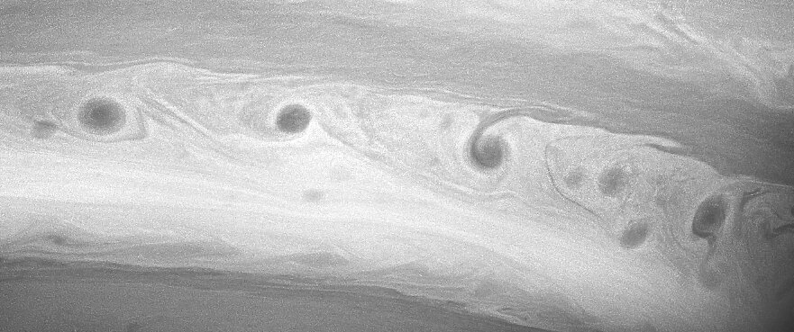 Аллея Бурь на Сатурне. NASA/JPL-Caltech/Cassini