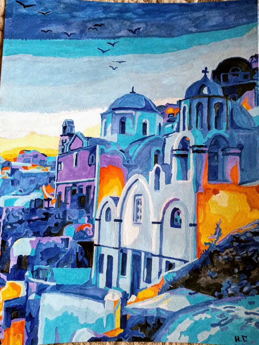 Картина готова, инициалы художника обязательны - фото автора