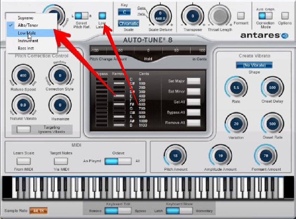 Первоначальная настройка Auto Tune