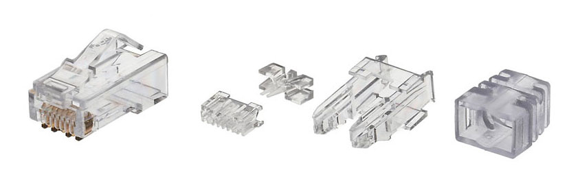 Модульная вилка Panduit для установки на кабели категории 6 