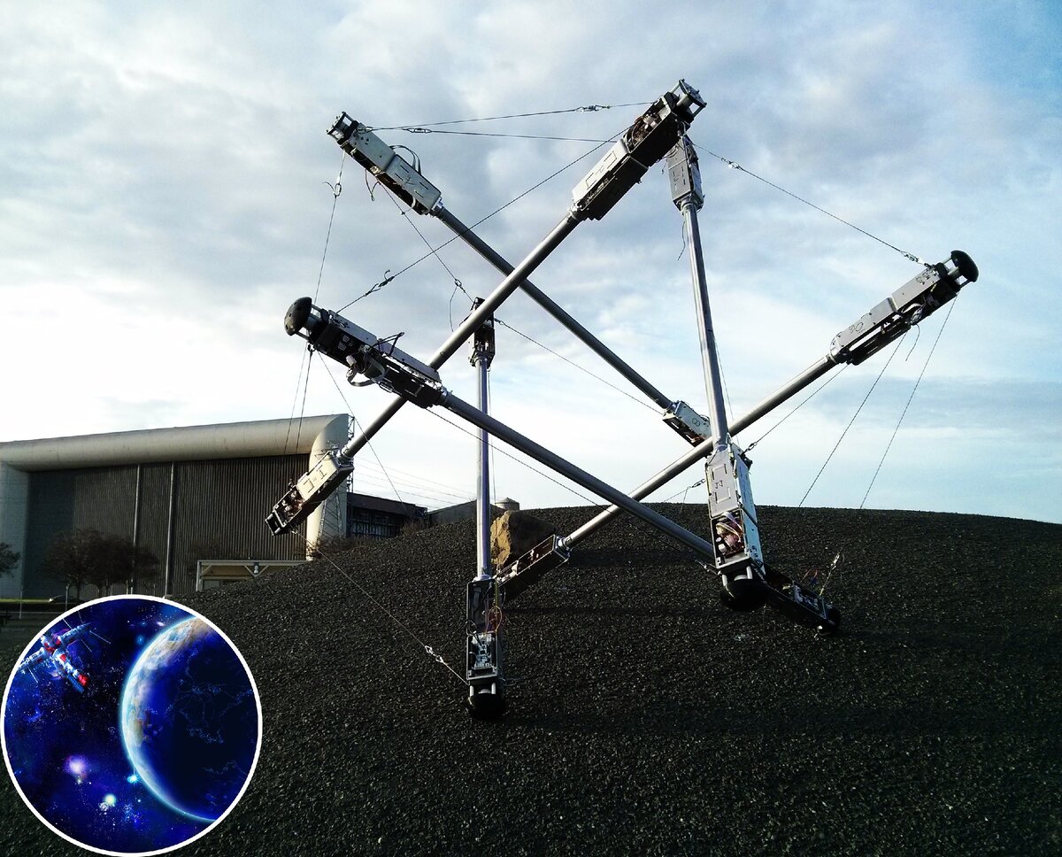The Super Ball Bot предназначена для посадки и исследования планет. Эта экспериментальная концепция робота будет отскакивать, изгибаться, складываться и растягиваться, чтобы исследовать неизвестные местности