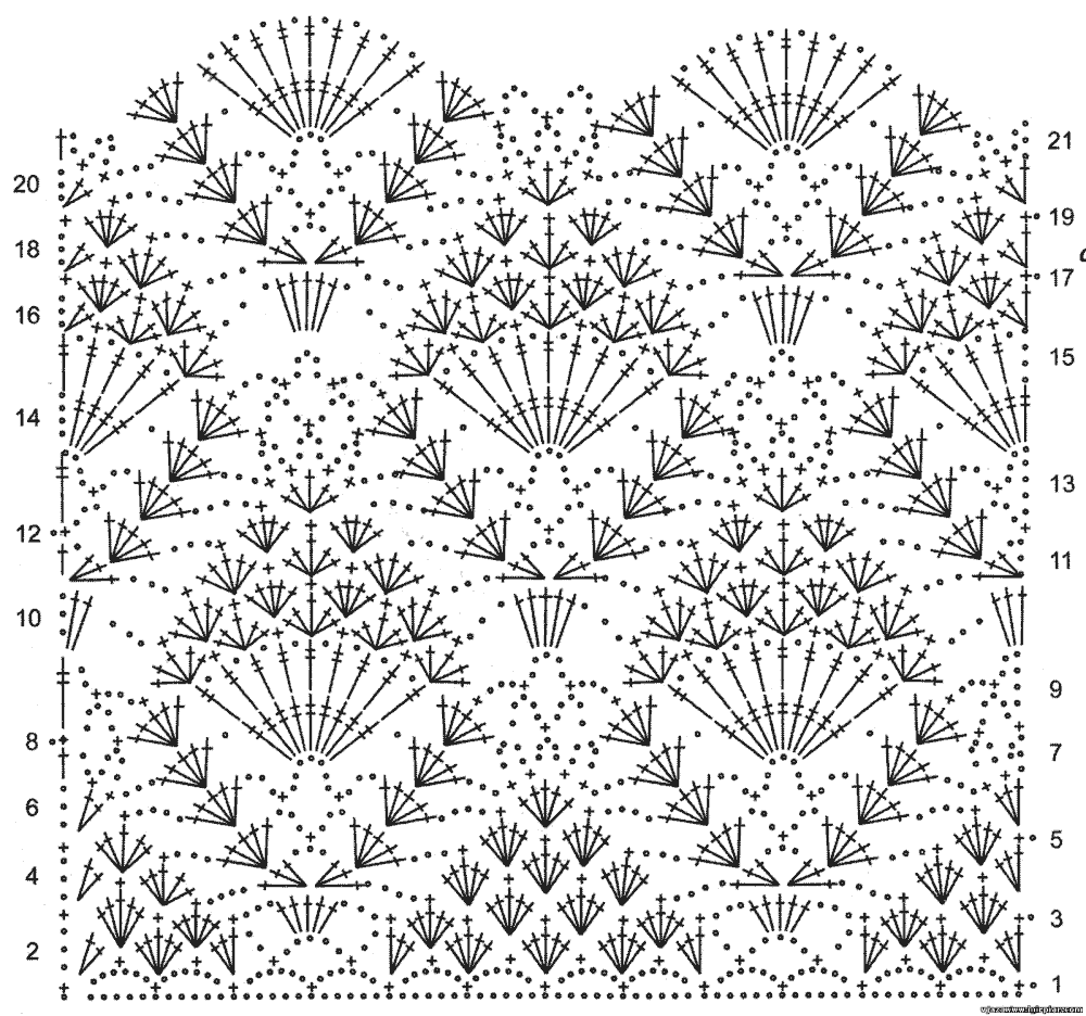 21 вариант схем ананас вязаных крючком с описанием и видео мк
