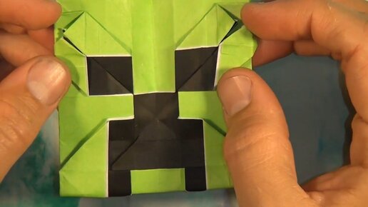 Крипер из бумаги майнкрафт, Minecraft paper creeper
