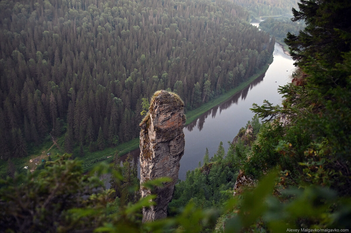 Усьвинские столбы Пермский край зимой