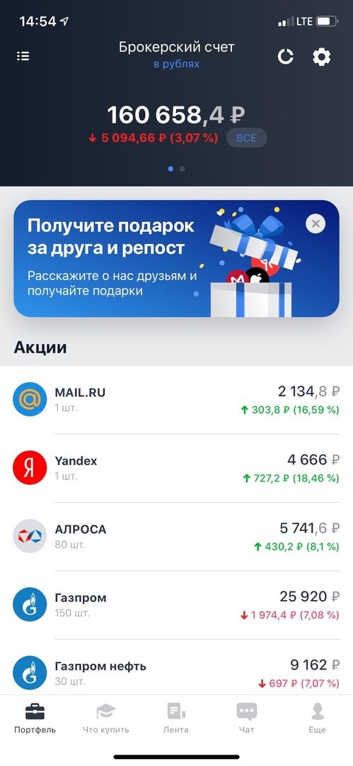 Мой брокерский счет, 10.09.2020