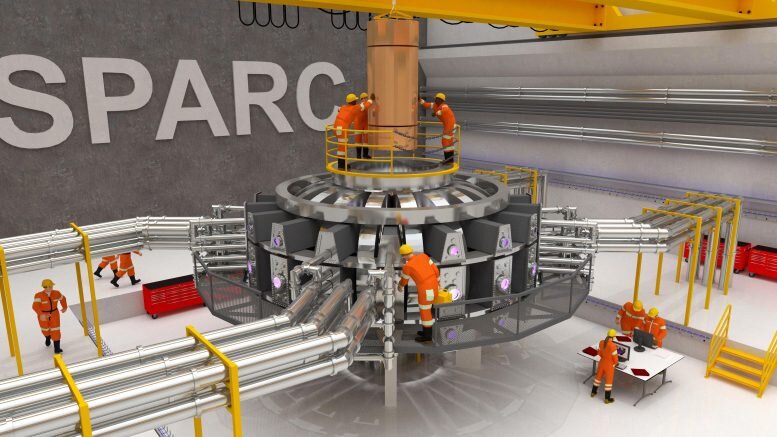 Визуализация SPARC tokamak. Credit by Ken Filar, PSFC research affiliate.